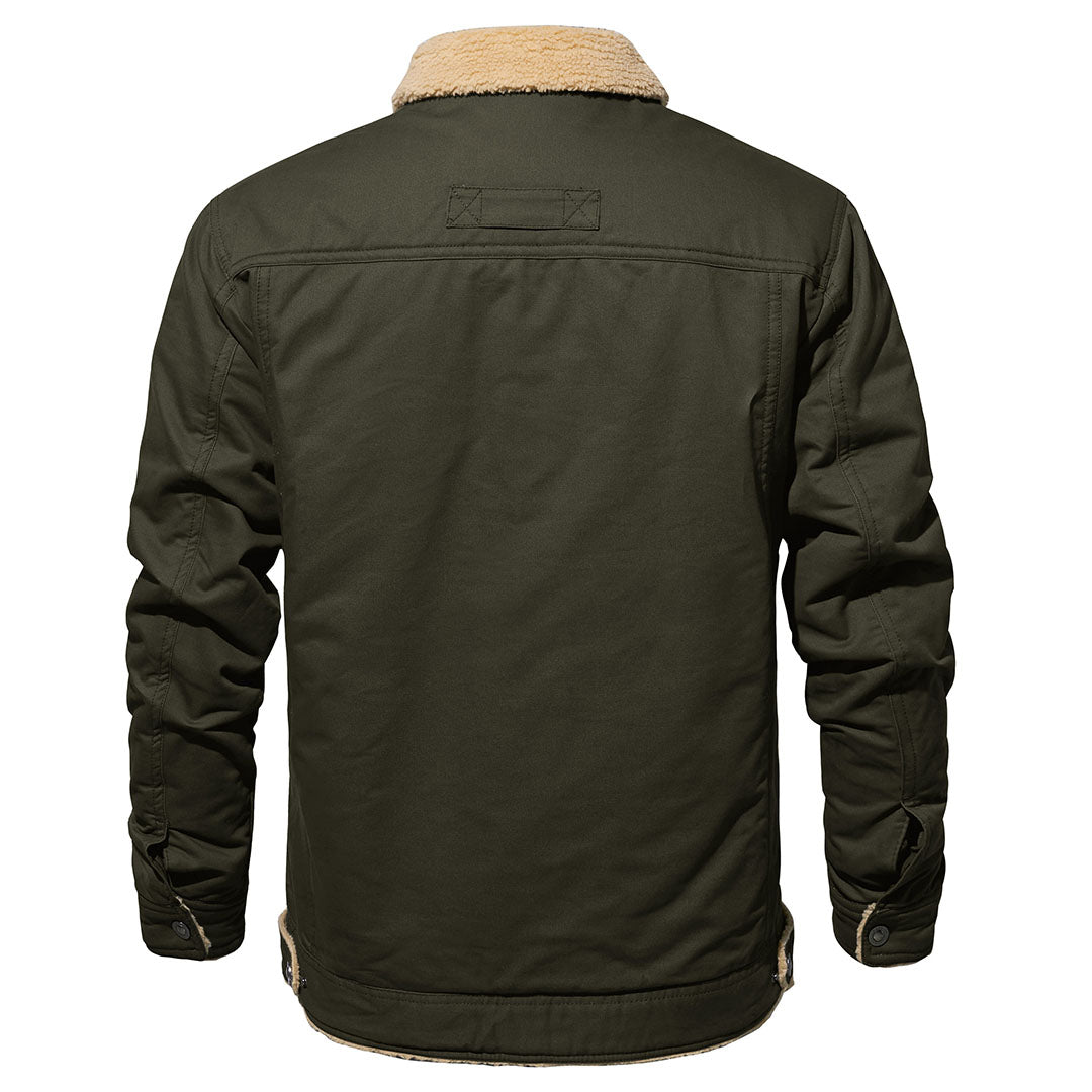 GABRIEL - MANTEAU D'HIVER EN POLAIRE SHERPA À MULTIPLES POCHES