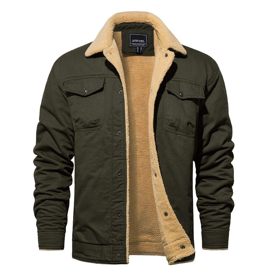 GABRIEL - MANTEAU D'HIVER EN POLAIRE SHERPA À MULTIPLES POCHES