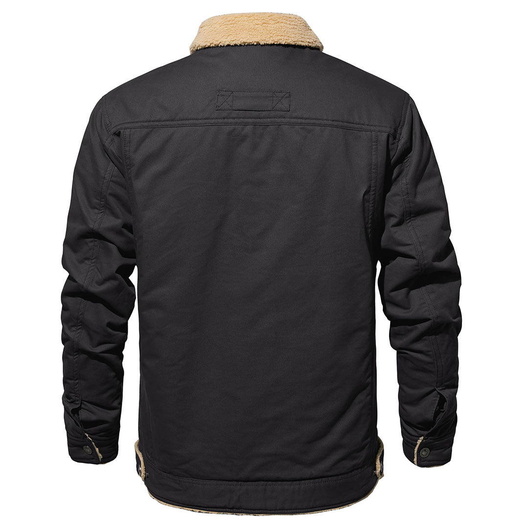 GABRIEL - MANTEAU D'HIVER EN POLAIRE SHERPA À MULTIPLES POCHES