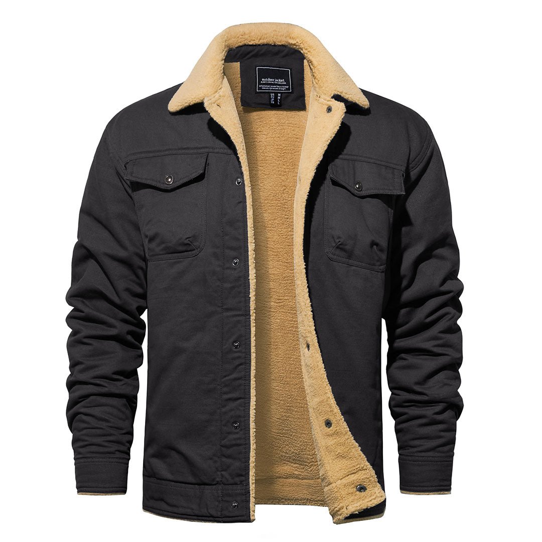 GABRIEL - MANTEAU D'HIVER EN POLAIRE SHERPA À MULTIPLES POCHES