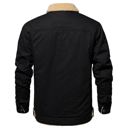 GABRIEL - MANTEAU D'HIVER EN POLAIRE SHERPA À MULTIPLES POCHES