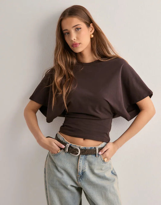MURIÈLE - T-SHIRT SIGNATURE À MANCHES LARGES