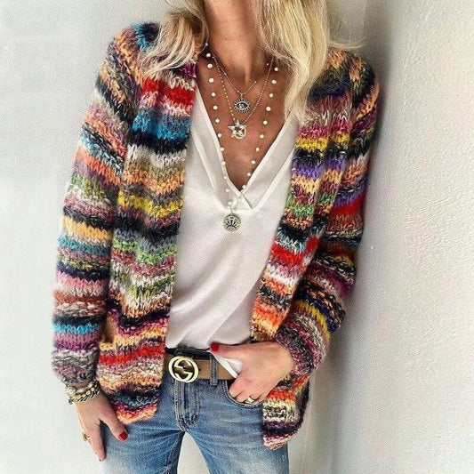 Mette - Veste en maille - Multicolore