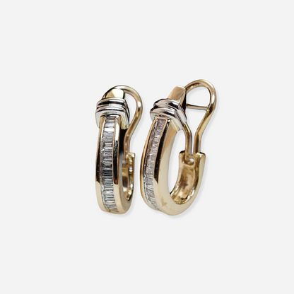 Boucles d'oreilles diamant vintage Valera