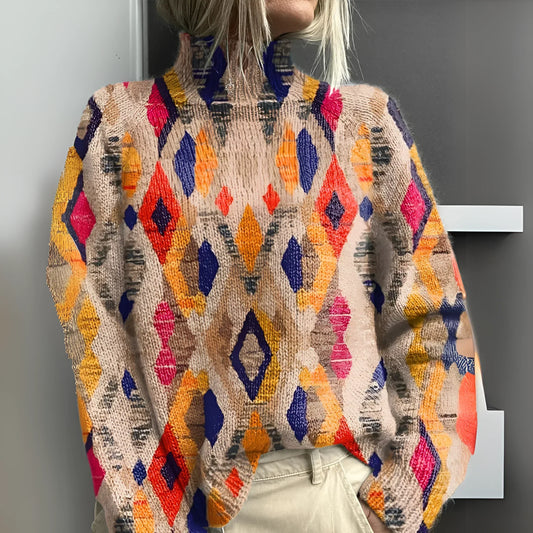Neuvième | Pull à imprimé géométrique