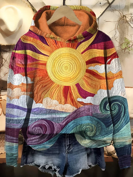 Inde | sweat à capuche vintage sunburst