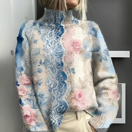 Lara | Pull à motif floral élégant
