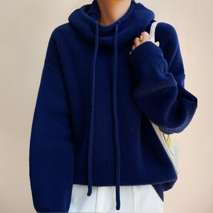 Hannah | Sweat à capuche tricoté