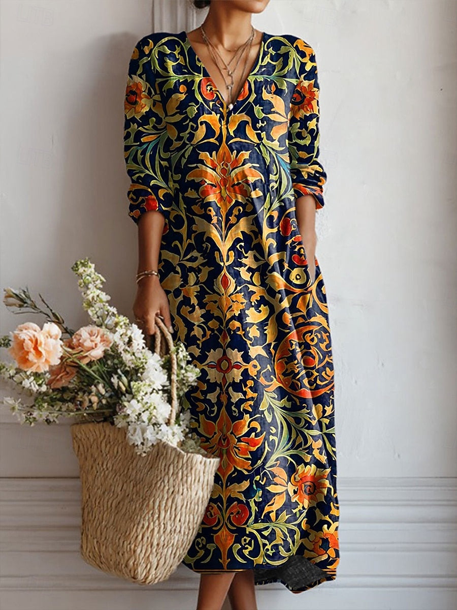 LEIRE | Robe Longue de Style Ethnique