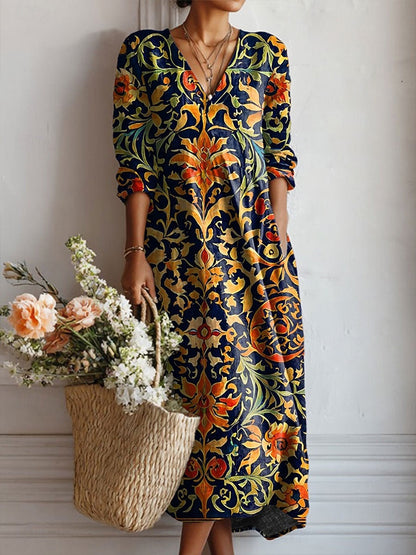 LEIRE | Robe Longue de Style Ethnique