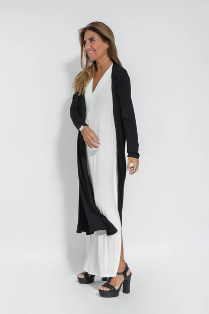 VIVIENNE - ROBE FLATTEUSE POUR LA SILHOUETTE AVEC GILET