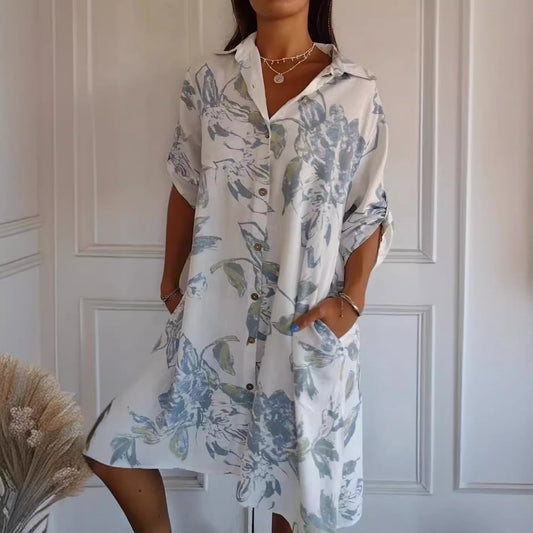 JULIA - ROBE CHIC EN COTON ET LIN