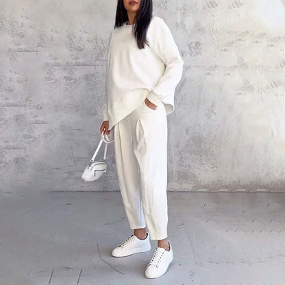 FRANÇOISE - ENSEMBLE 2 PIÈCES HAUT À MANCHES LONGUES ET PANTALON