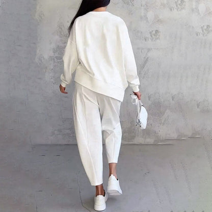 FRANÇOISE - ENSEMBLE 2 PIÈCES HAUT À MANCHES LONGUES ET PANTALON