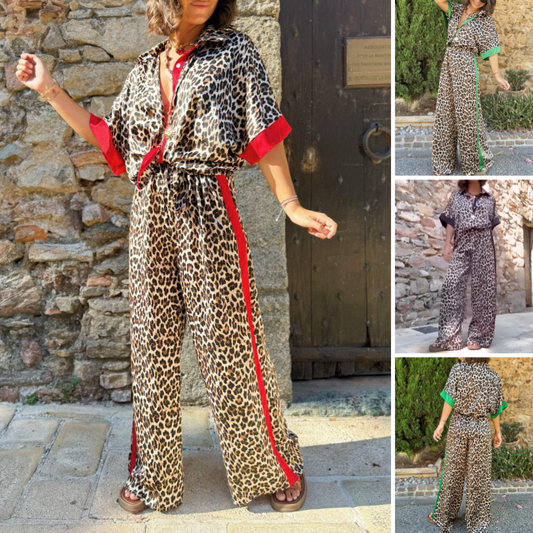 LILI - ENSEMBLE DE TENUE LÉOPARD DE LUXE