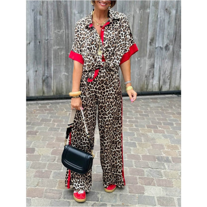 LILI - ENSEMBLE DE TENUE LÉOPARD DE LUXE