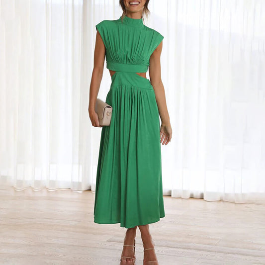 Emilia - Robe élégante décolleté haut