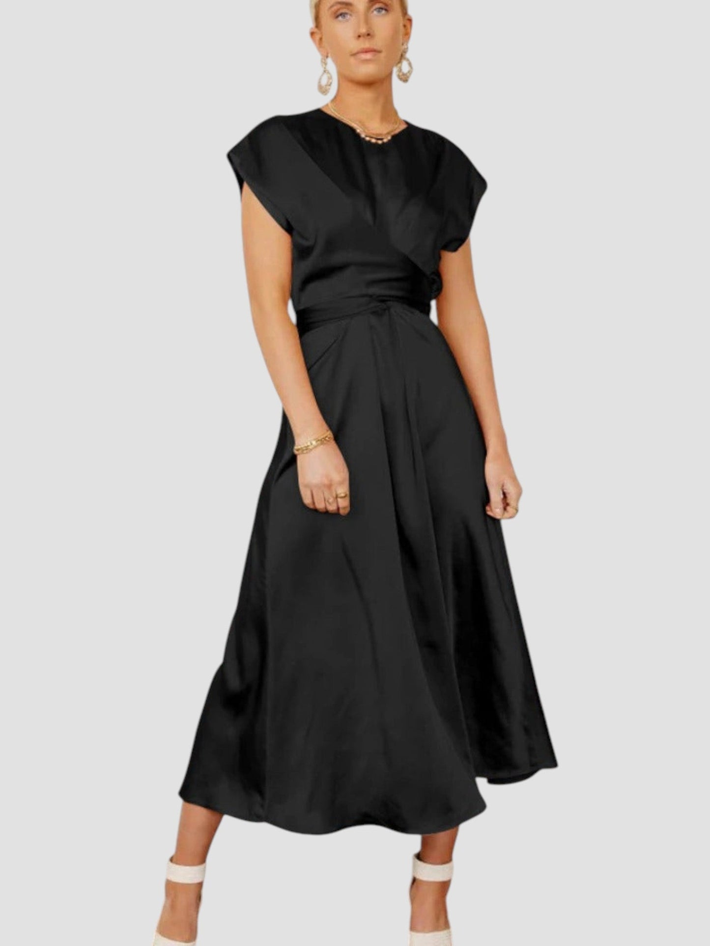 Claire | Robe mi-longue élégante